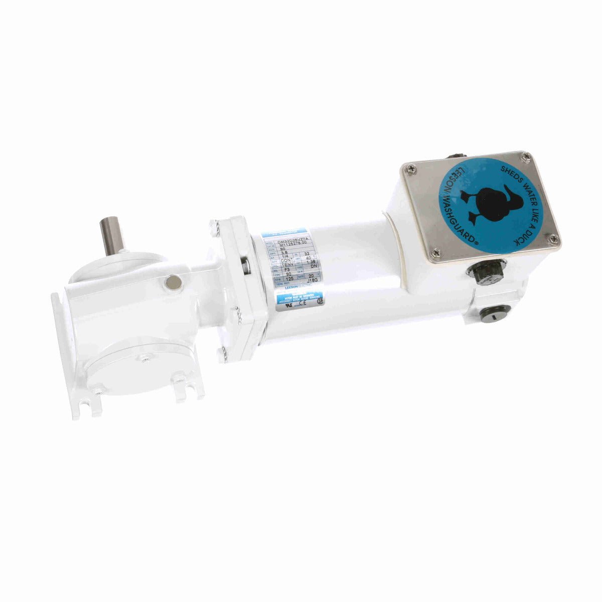 M1125278 Leeson Gear Motor 1/4HP 125RPM 32 TENV 90V DC - Square One Electric Motors & Pumps