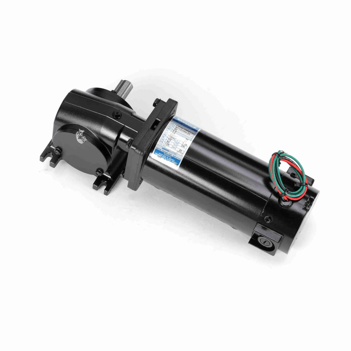 M1135044 Leeson Gear Motor 1/4HP 125RPM 34 TENV 90V DC - Square One Electric Motors & Pumps