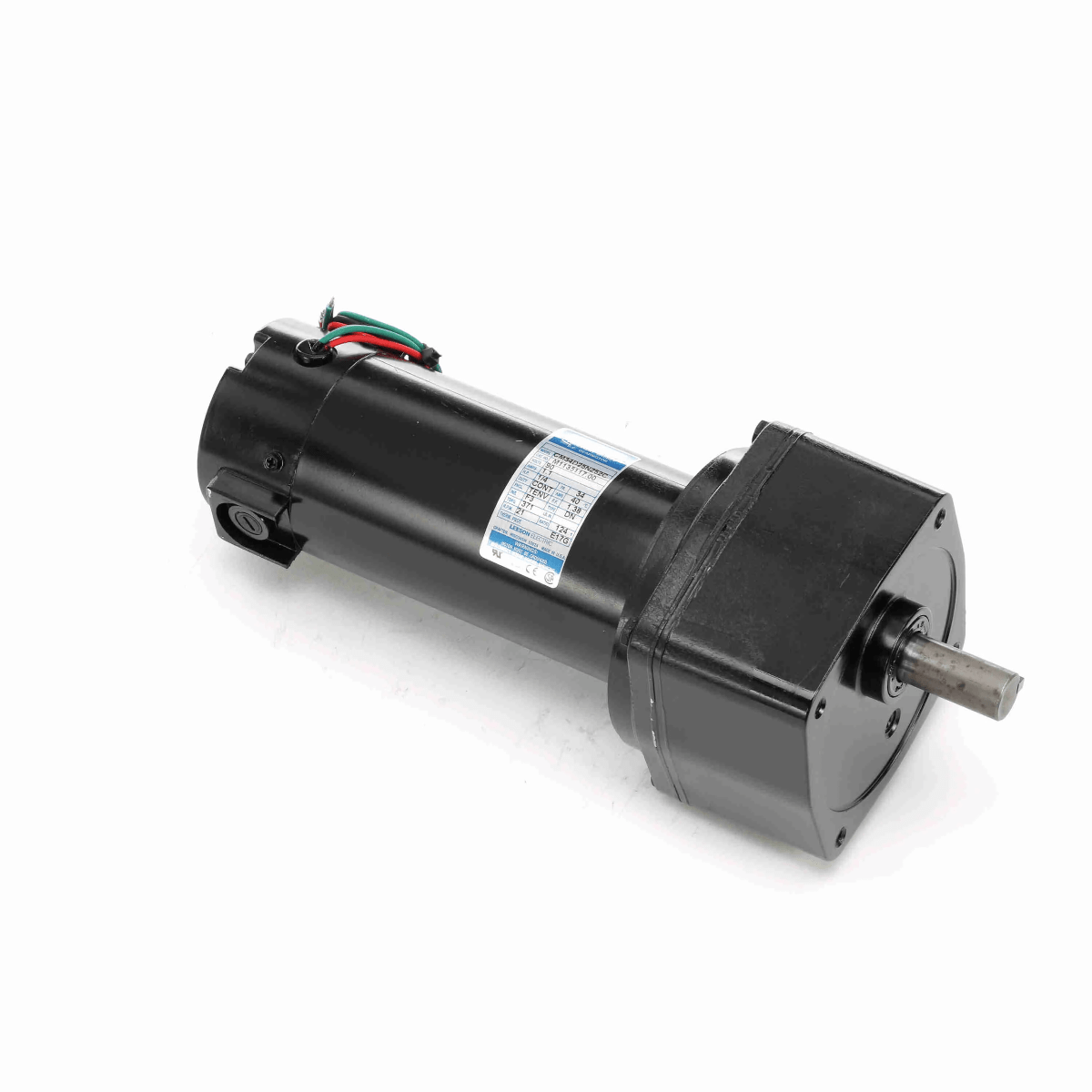 M1135117 Leeson Gear Motor 1/4HP 21RPM 34 TENV 90V DC - Square One Electric Motors & Pumps