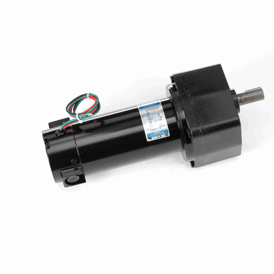 M1135150.00 Leeson Gear Motor 1/4HP 500RPM 34 TENV 180V DC - Square One Electric Motors & Pumps