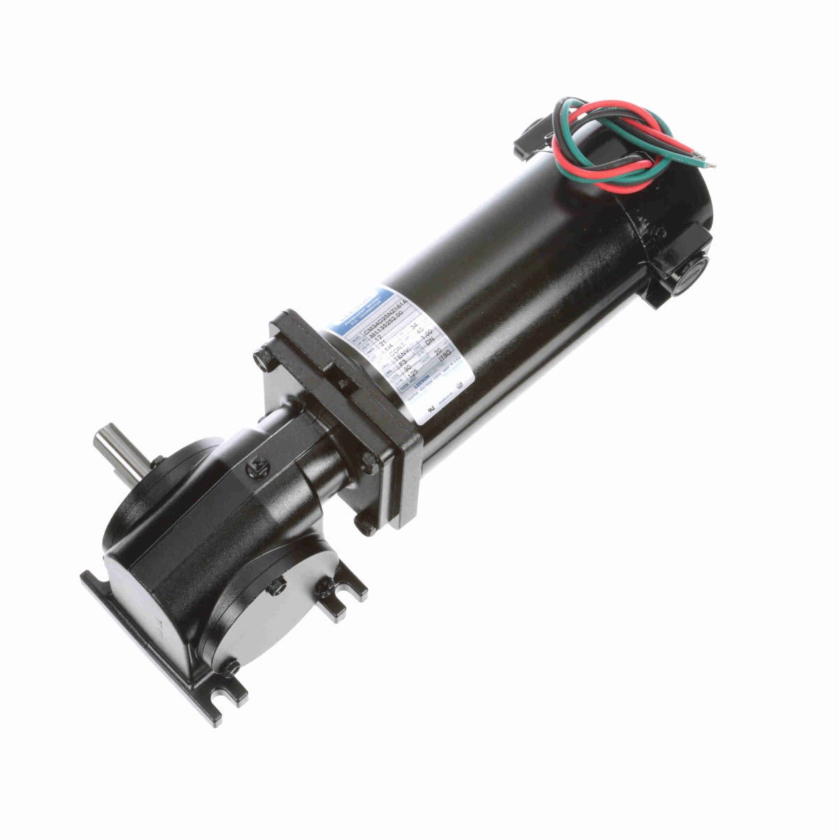 M1135252 Leeson Gear Motor 1/4HP 125RPM 34 TENV 12V DC - Square One Electric Motors & Pumps