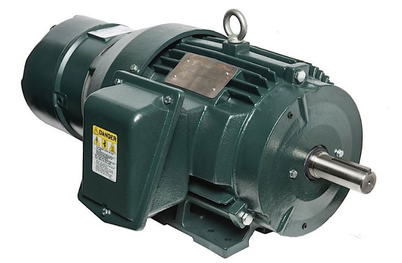 0026SDBC42A - P Toshiba Brake Motor 2hp 1200rpm 184TC TEFC 575V 3 Phase - Square One Electric Motors & Pumps
