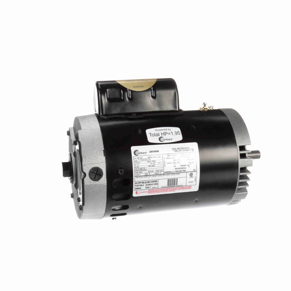 B123 Century Motor 1.5HP 3450RPM 56C ODP 115/230 Volt 1 Phase - Square One Electric Motors & Pumps