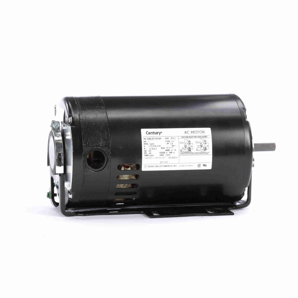 BF1102 Century Motor 1HP 3450RPM 48 ODP 115/208 - 230 Volt 1 Phase - Square One Electric Motors & Pumps