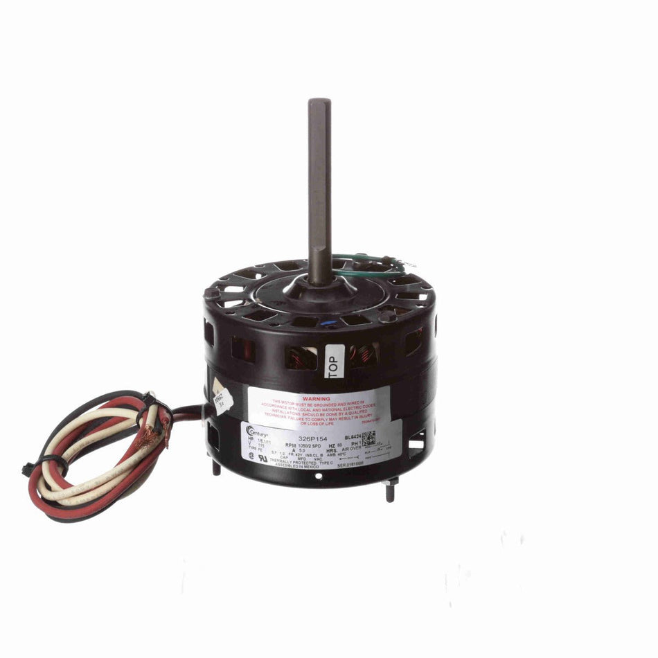 BL6424 Century Motor 1/8 - 1/11HP 1050RPM 42 OPEN AIR OVER 115 Volt 1 Phase - Square One Electric Motors & Pumps