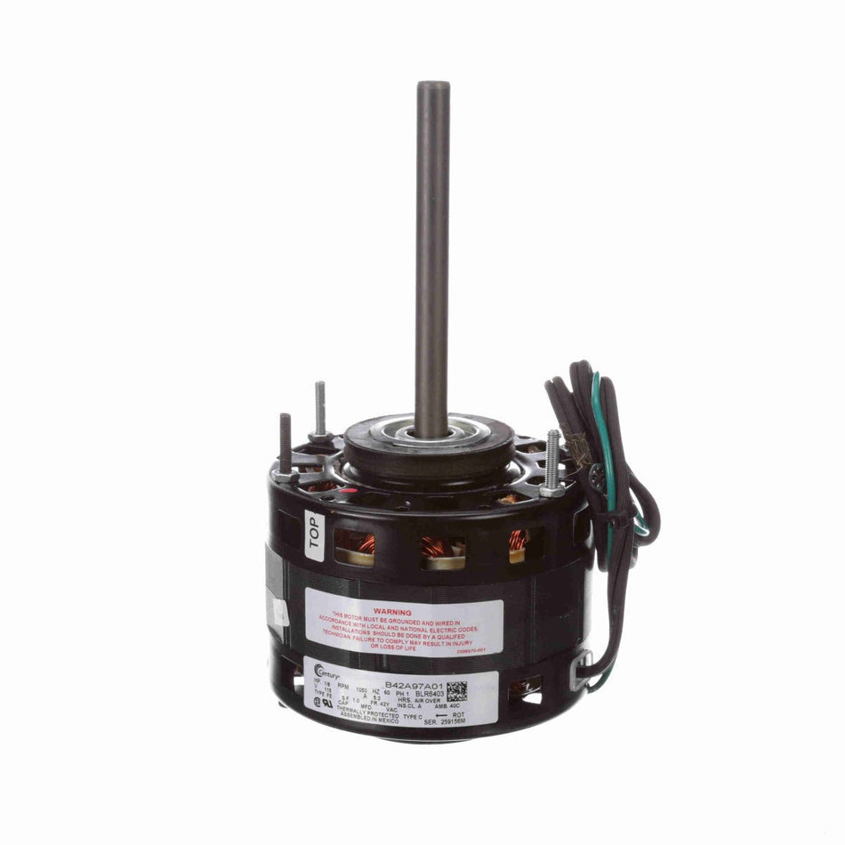 BLR6403 Century Motor 1/8HP 1050RPM 42Y OAO 115 Volt 1 Phase - Square One Electric Motors & Pumps
