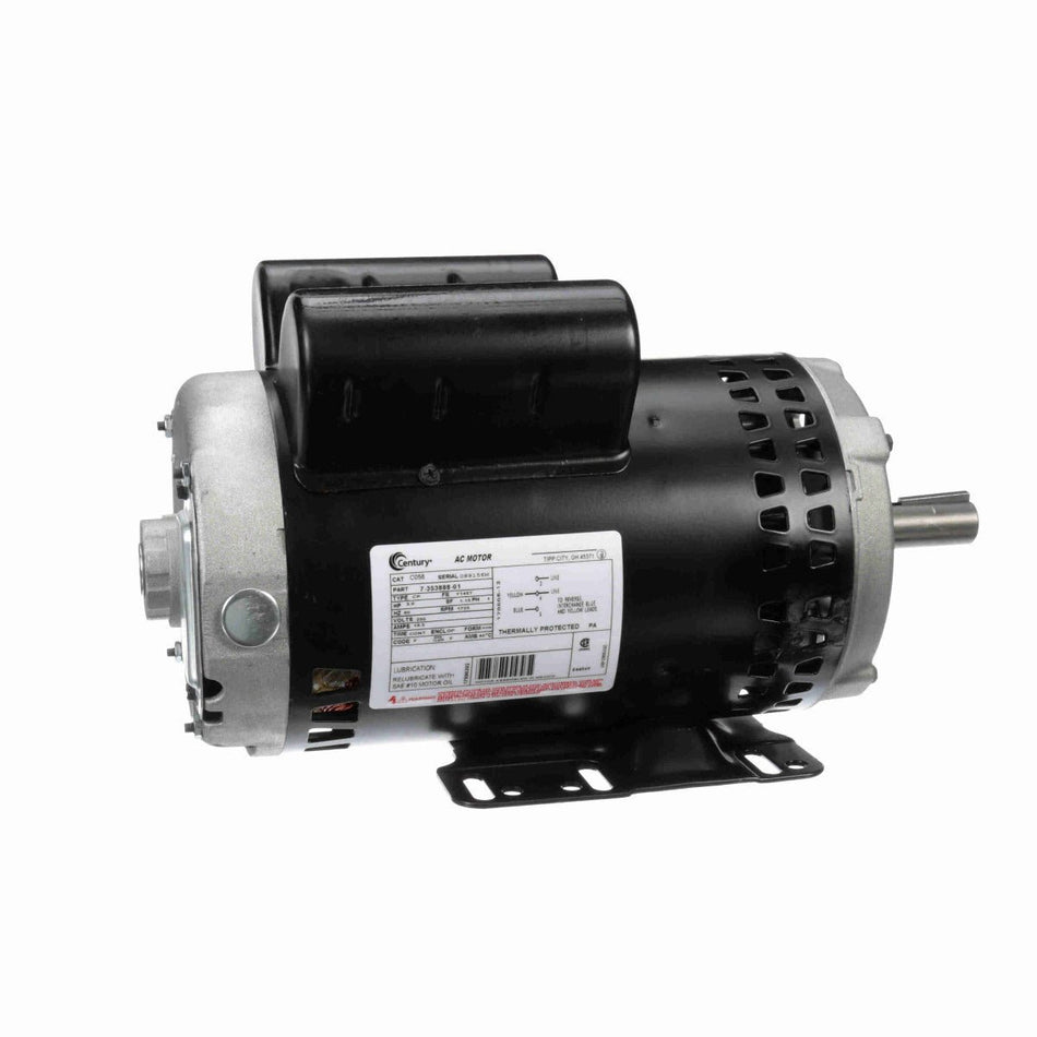 C058 Century Motor 3HP 1725RPM Y145T ODP 230 Volt 1 Phase - Square One Electric Motors & Pumps