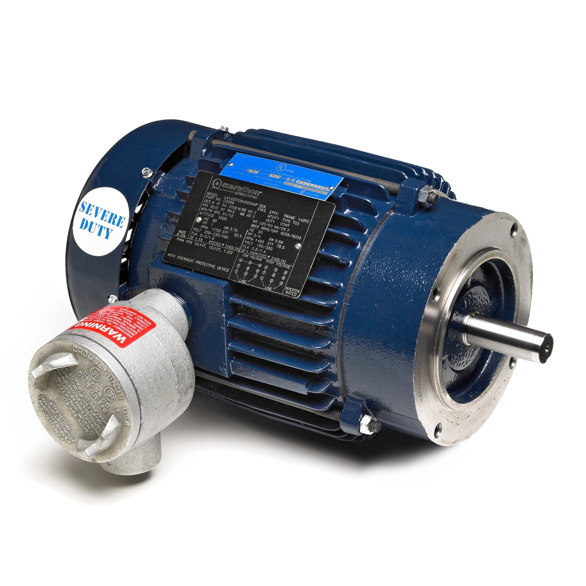 C305B Marathon Motor 7.5HP 3600RPM 213TC EPFC 230/460V 3 Phase - Square One Electric Motors & Pumps