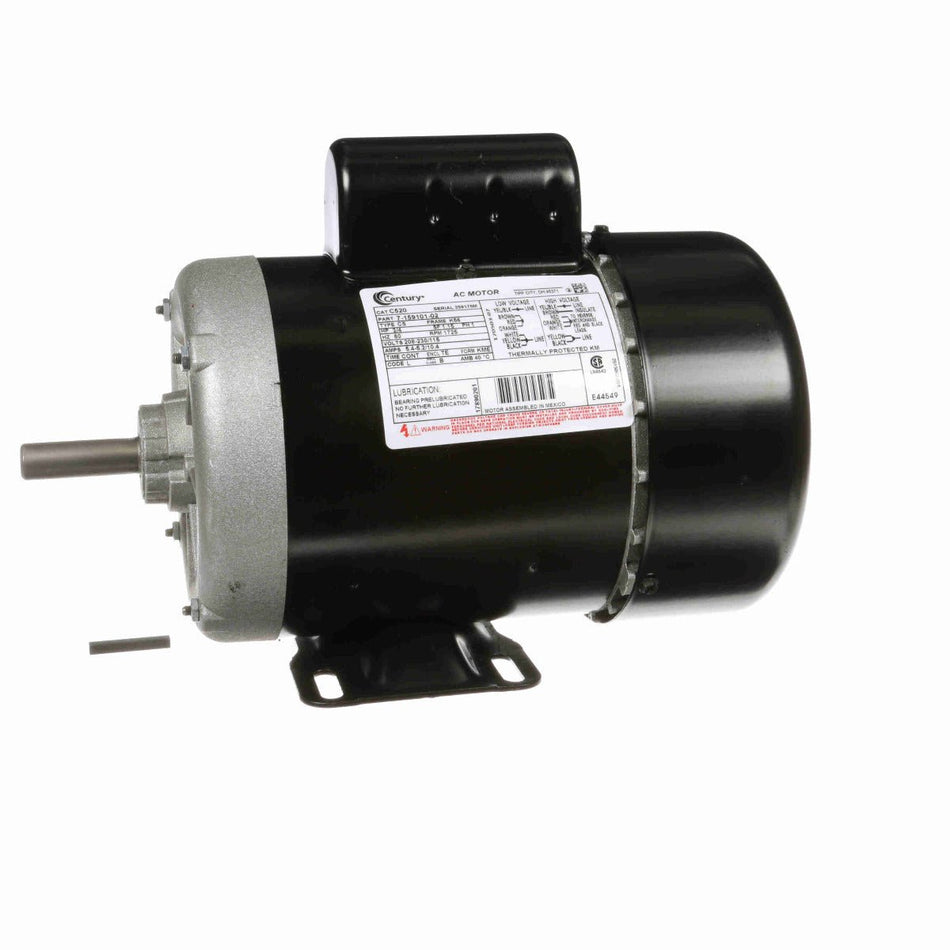 C520 Century Motor 3/4HP 1725RPM K56 TEFC 208 - 230/115 Volt 1 Phase - Square One Electric Motors & Pumps