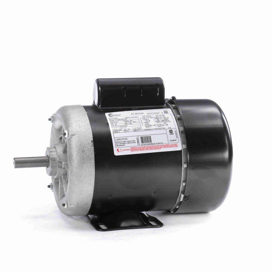 C521 Century Motor 1/2HP 1725RPM J56 TEFC 115/208 - 230 Volt 1 Phase - Square One Electric Motors & Pumps