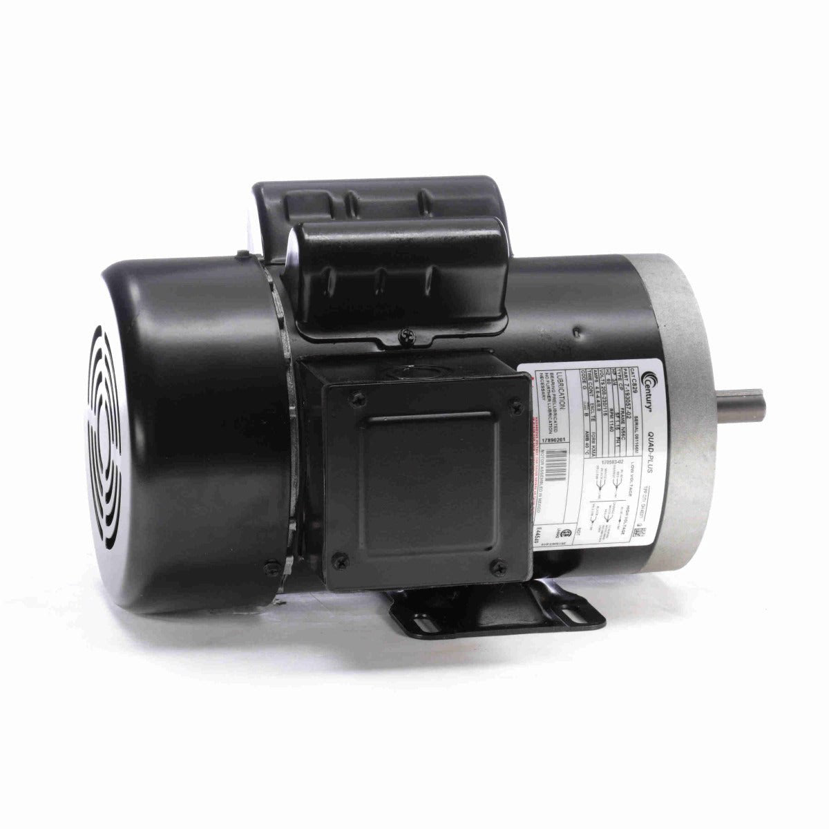 C829 Century Motor 3/4HP 1140RPM N56C TEFC 208 - 230/115 Volt 1 Phase - Square One Electric Motors & Pumps