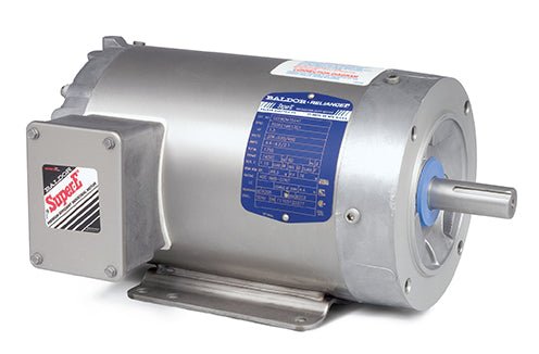 CESWDM3546 Baldor Motor 1HP 1740RPM 56C TENV 208 - 230/460 Volt 3 Phase 35S630P560G1 - Square One Electric Motors & Pumps