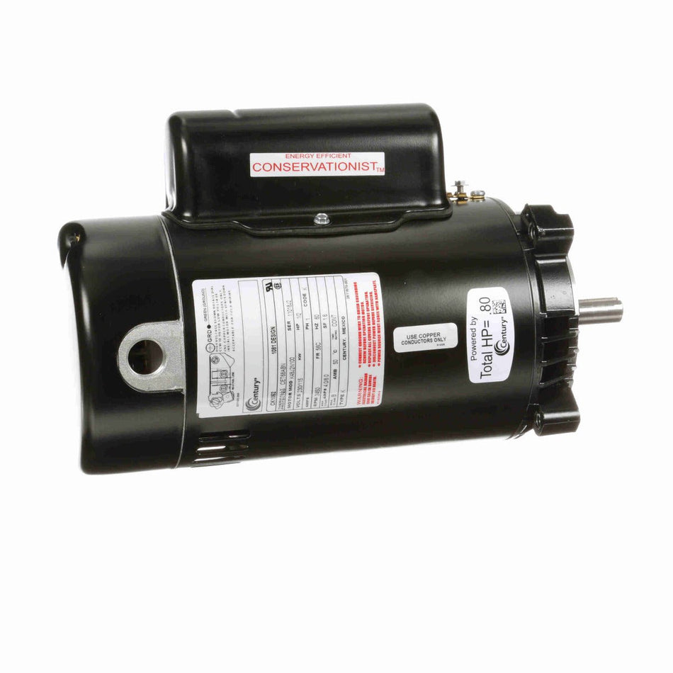 CK1052 Century Motor 1/2HP 3450RPM 56C ODP 115/230 Volt 1 Phase - Square One Electric Motors & Pumps
