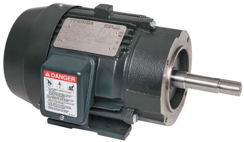 0022SDJC41M - P Toshiba Motor 2hp 3600rpm 145JM TEFC 575V 3 Phase - Square One Electric Motors & Pumps