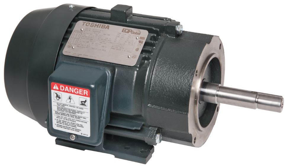 0022SDJC41P - P Toshiba Motor 2hp 3600rpm 145JP TEFC 575V 3 Phase - Square One Electric Motors & Pumps