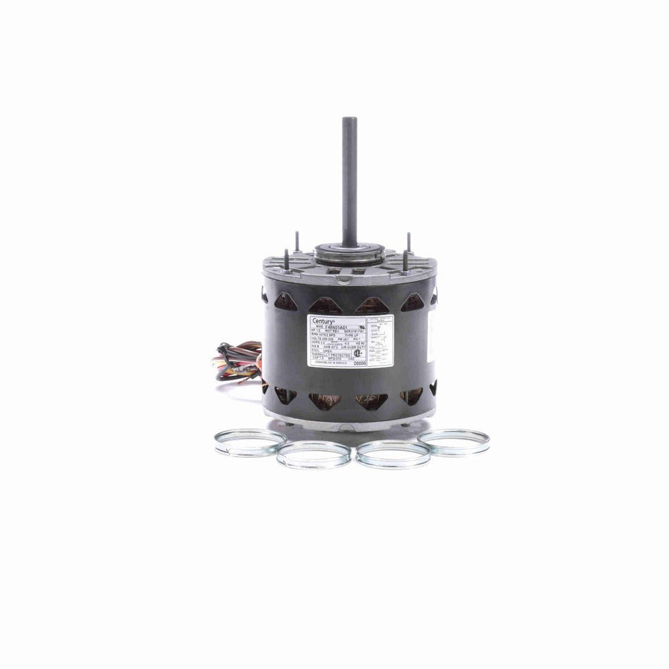 D0006 Century Motor 1/2HP 1075RPM 48Y OPEN 208 - 230 Volt 1 Phase - Square One Electric Motors & Pumps