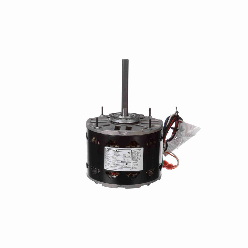 D1026 Century Motor 1/4HP 1075RPM 48Y OPEN 208 - 230 Volt 1 Phase - Square One Electric Motors & Pumps