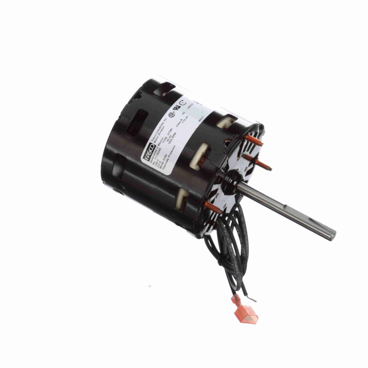 D109 Fasco Motor 1/15HP 1600RPM 5" Open 115Volt 1Phase CW - Square One Electric Motors & Pumps