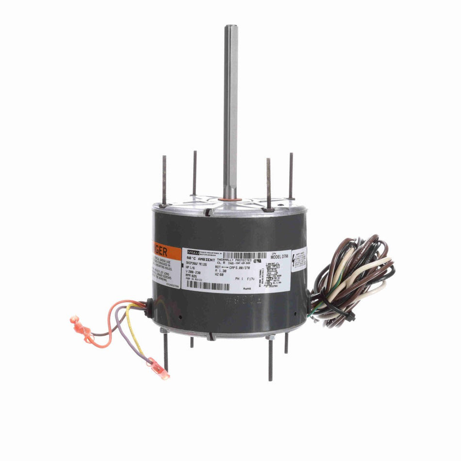 D798 Fasco Motor 1/6 HP, 825 RPM, 208-230 V, 1 Phase