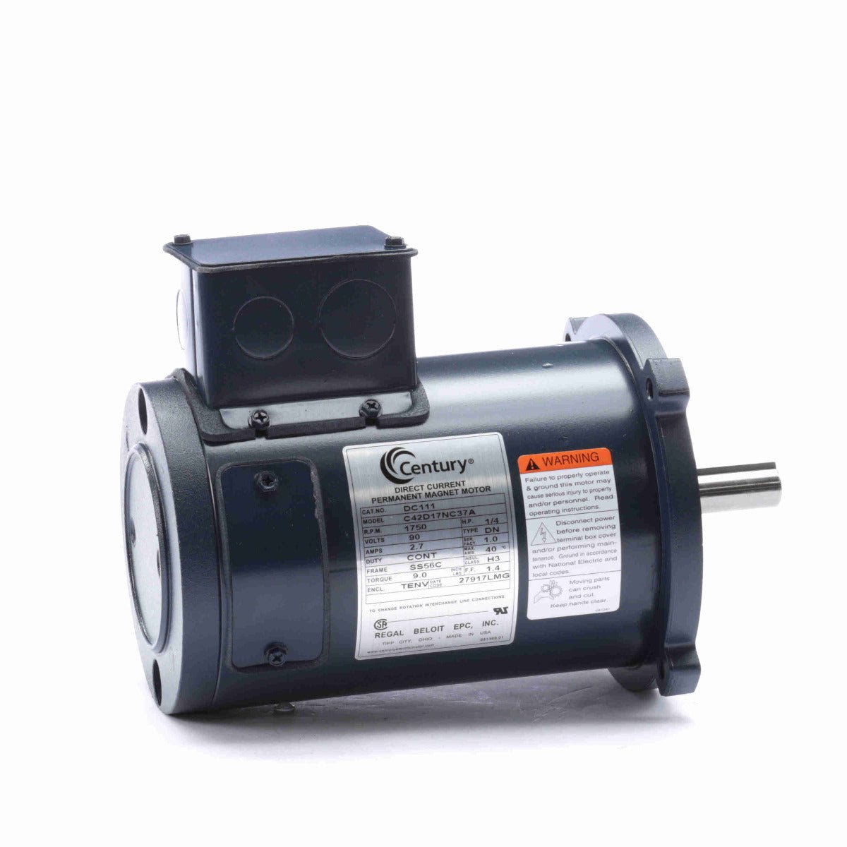 DC111 Century Motor 1/4HP - DC General Purpose | Square One – Square ...