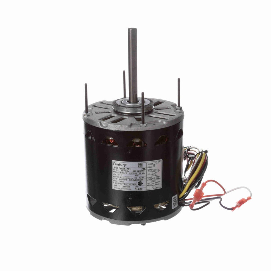 DL007 Century Motor 3/4HP 1075RPM 48Y OPEN 115 Volt 1 Phase - Square One Electric Motors & Pumps