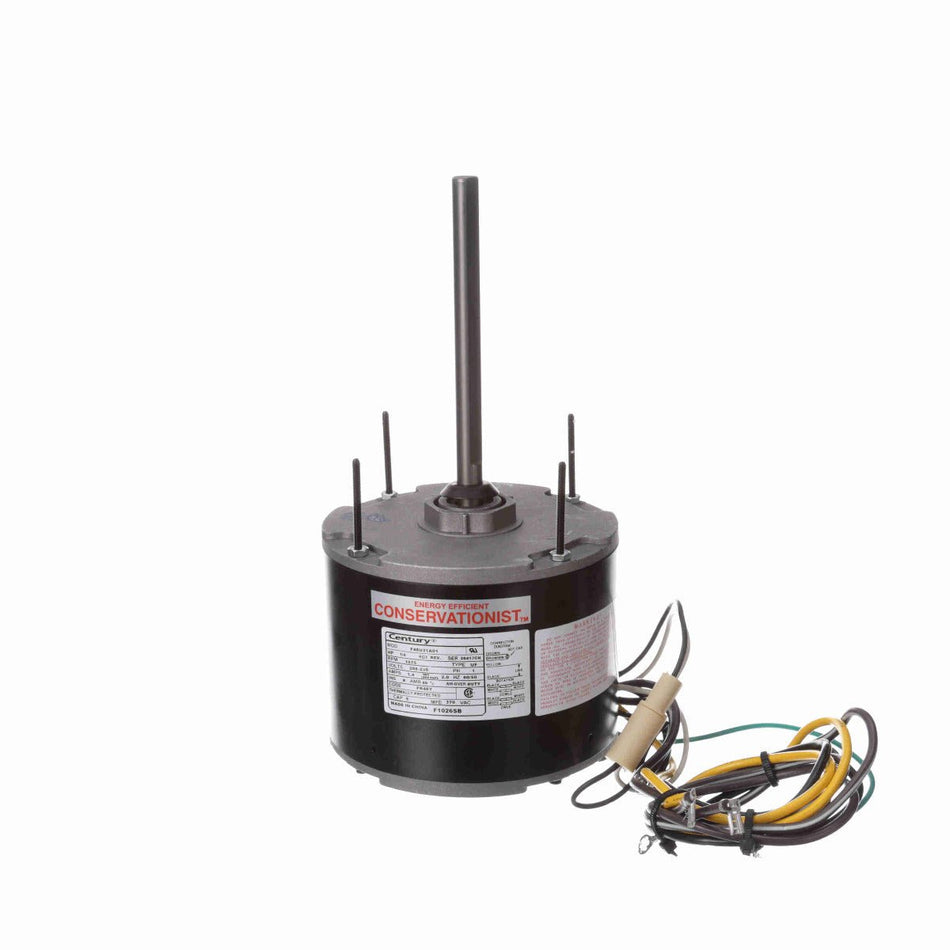 F1026SB Century Motor 1/4HP 1075RPM 48Y SEMI ENCL 208 - 230 Volt 1 Phase - Square One Electric Motors & Pumps
