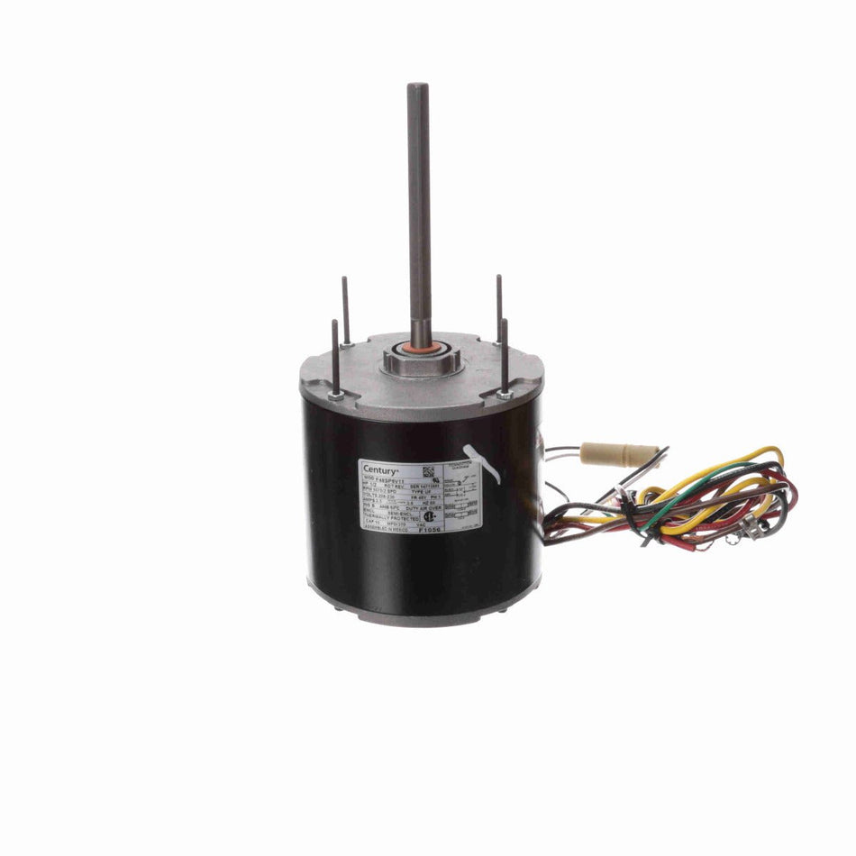 F1056 Century Motor 1/2HP 1075RPM 48Y SEMI ENCL 208 - 230 Volt 1 Phase - Square One Electric Motors & Pumps