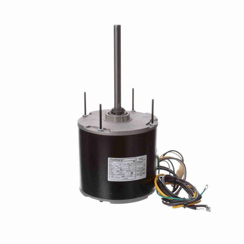 F1056S Century Motor 1/2HP 1075RPM 48Y SEMI ENCL 208 - 230 Volt 1 Phase - Square One Electric Motors & Pumps
