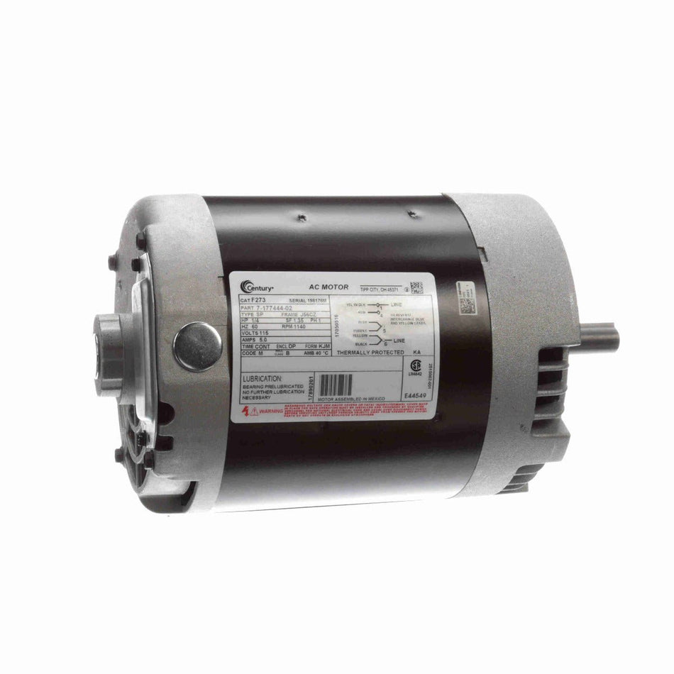 F273 Century Motor 1/4HP 1140RPM J56CZ ODP 115 Volt 1 Phase - Square One Electric Motors & Pumps