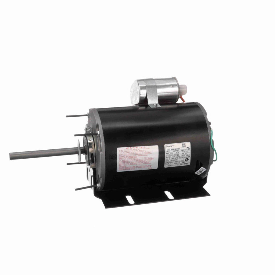 FB1076V1 Century Motor 3/4HP 1075RPM 48Y SEMI ENCL 208 - 230/460 Volt 1 Phase - Square One Electric Motors & Pumps