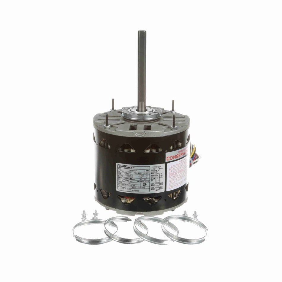 FD6000 Century Motor 1/2HP 1075RPM 48Y OPEN 208 - 230 Volt 1 Phase - Square One Electric Motors & Pumps