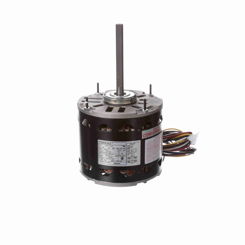 FD6001 Century Motor 3/4HP 1075RPM 48Y OPEN 208 - 230 Volt 1 Phase - Square One Electric Motors & Pumps