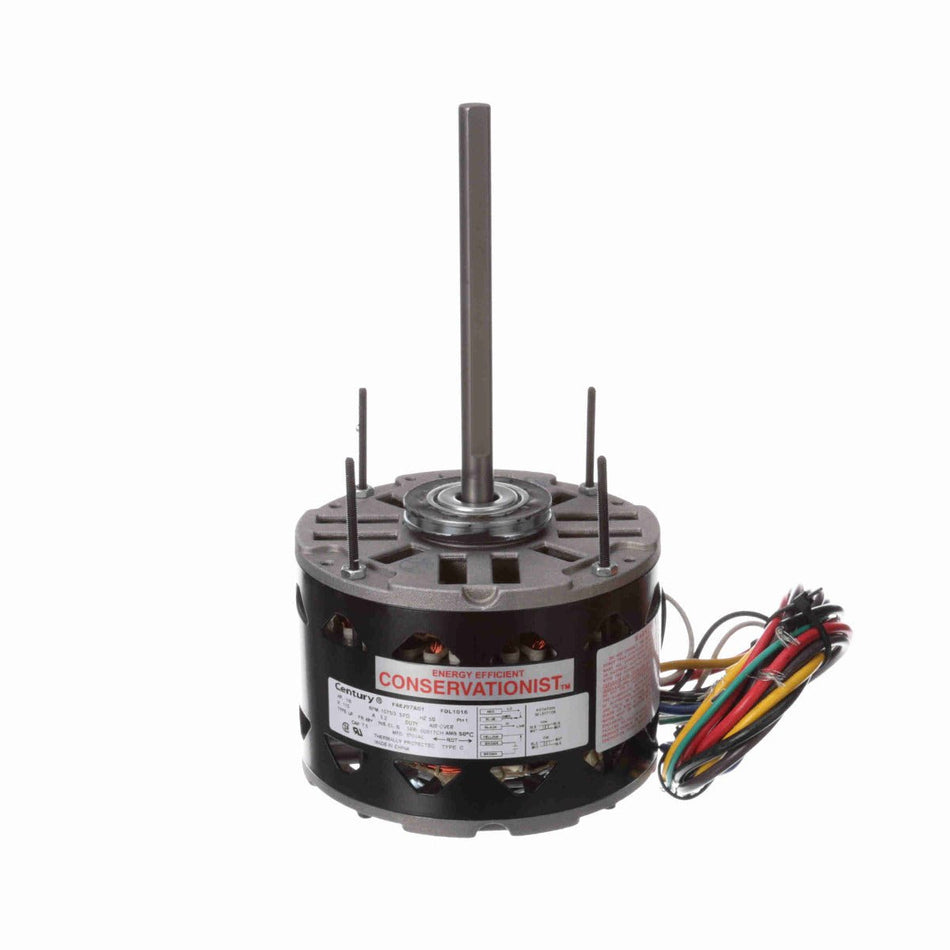 FDL1016 Century Motor 1/6HP 1075RPM 48Y OPEN 115 Volt 1 Phase - Square One Electric Motors & Pumps