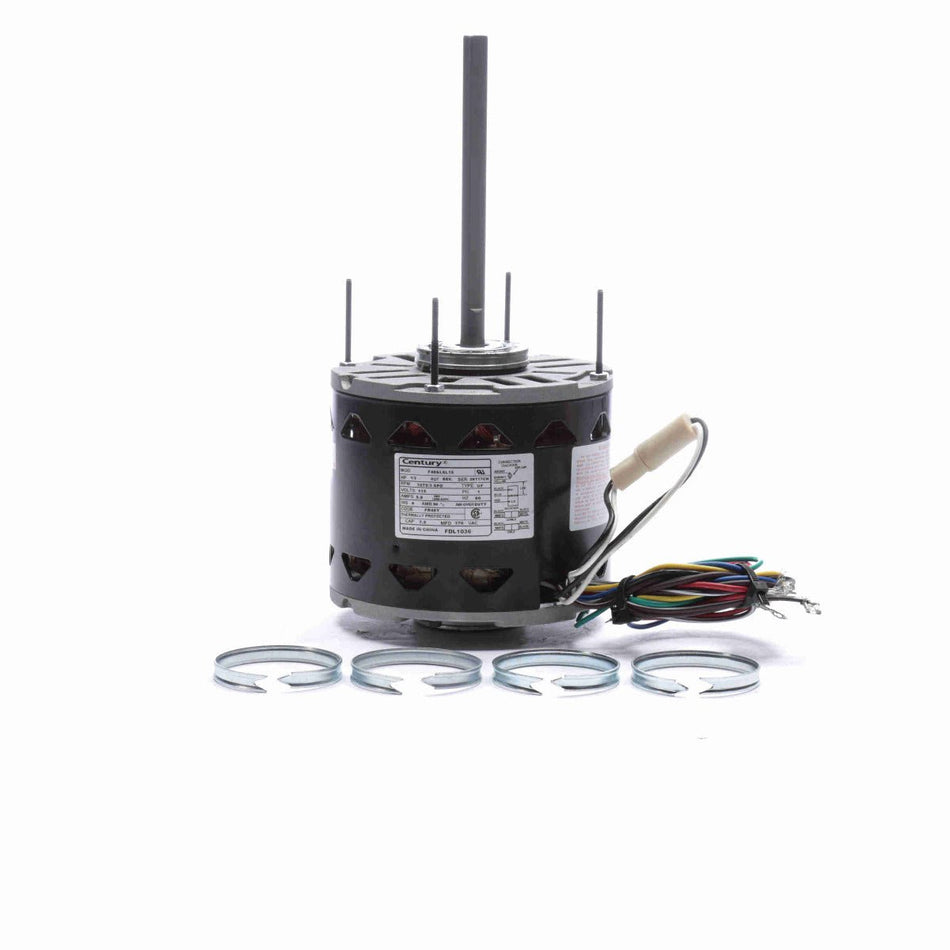 FDL1036 Century Motor 1/3HP 1075RPM 48Y OPEN 115 Volt 1 Phase - Square One Electric Motors & Pumps