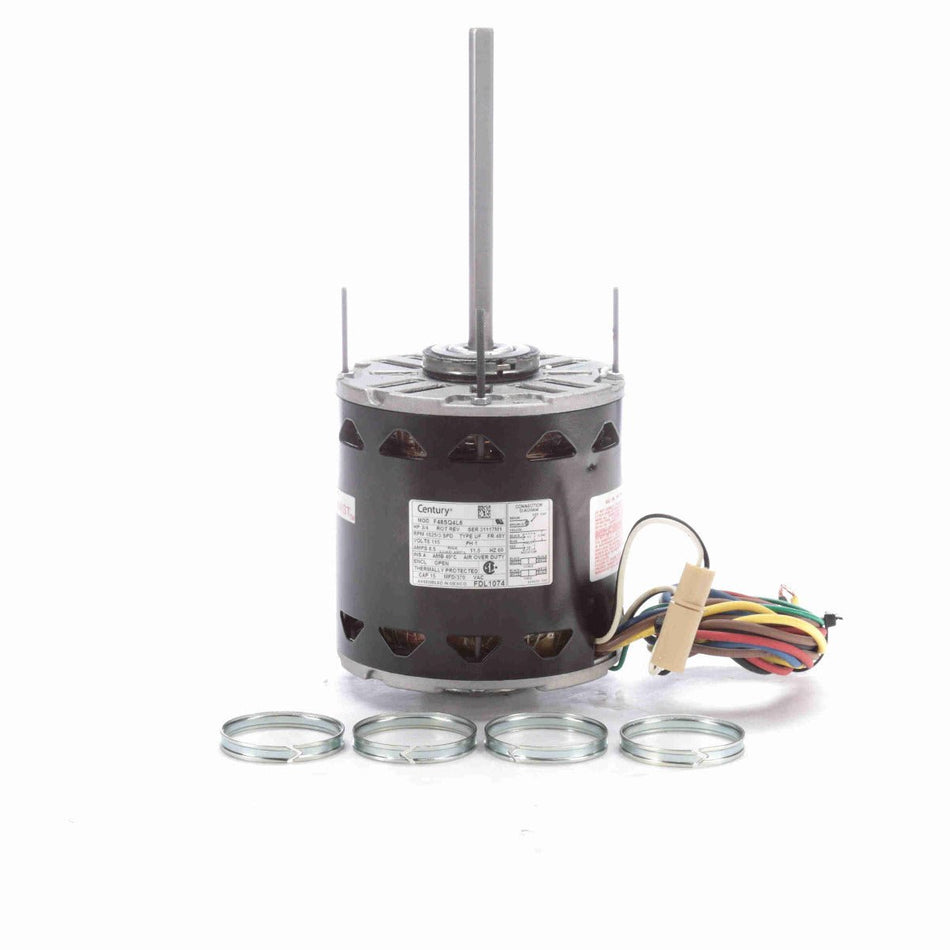 FDL1074 Century Motor 3/4HP 1625RPM 48Y OPEN 115 Volt 1 Phase - Square One Electric Motors & Pumps
