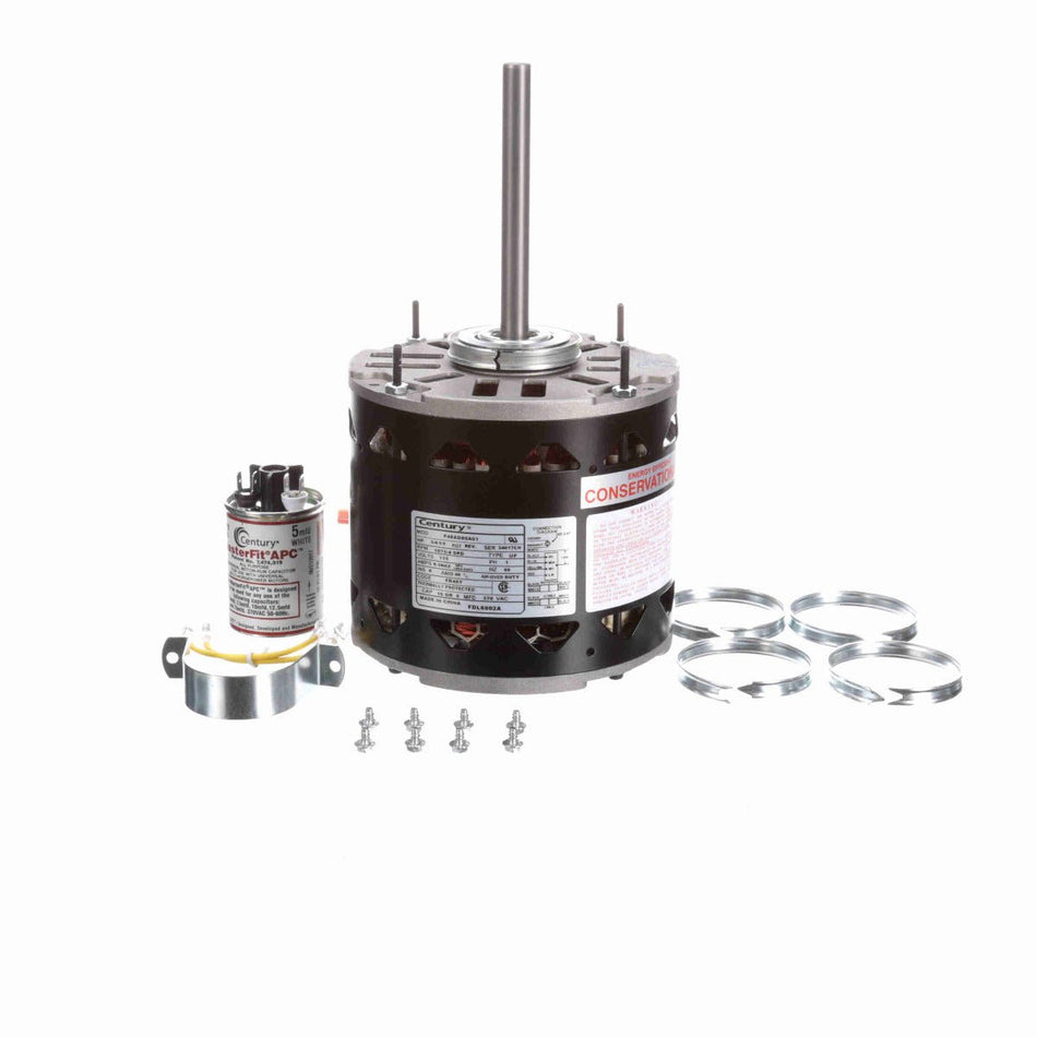 FDL6002A Century Blower 3/4 - 1/5HP 1075RPM 48Y OPEN 115 Volt 1 Phase - Square One Electric Motors & Pumps