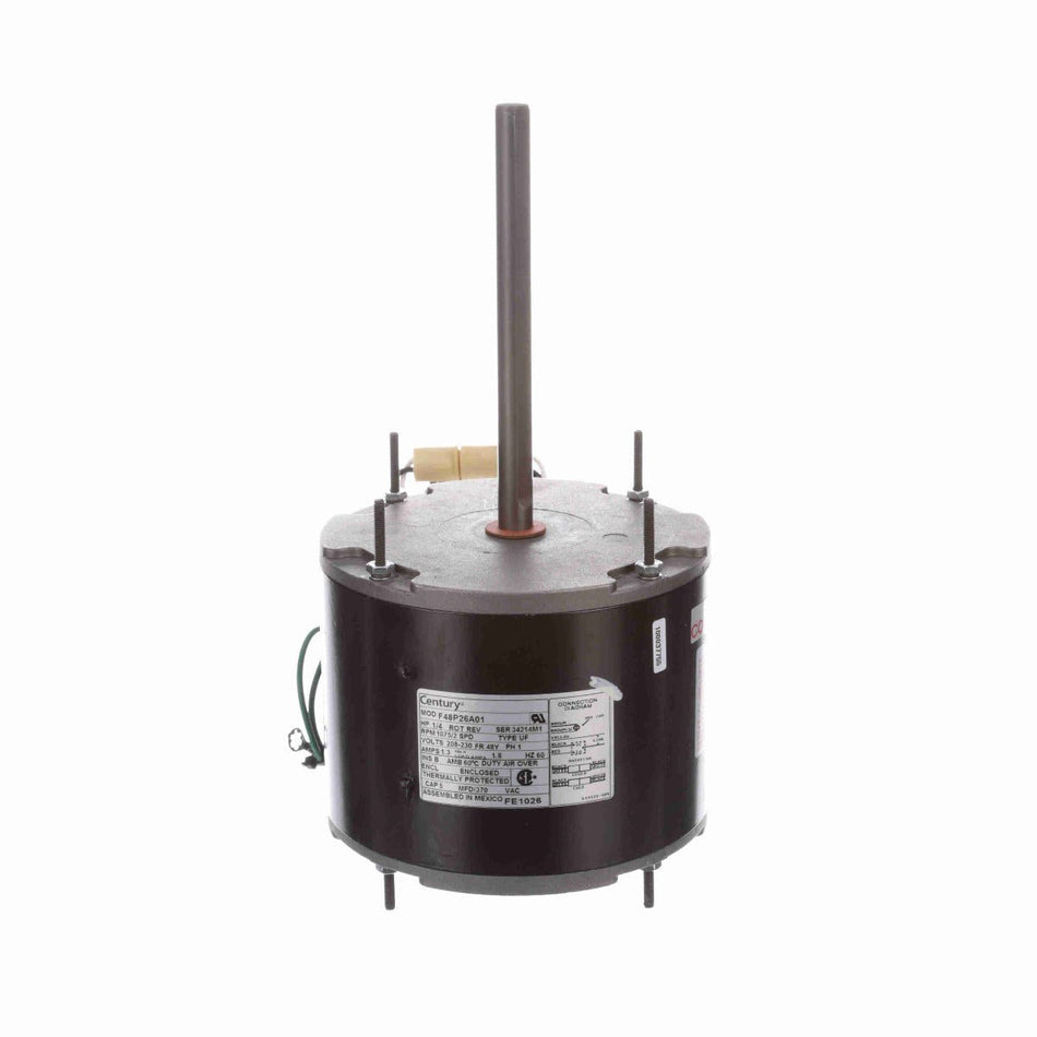 FE1026 Century Motor 1/4HP 1075RPM 48Y ENCLOSED 208 - 230 Volt 1 Phase - Square One Electric Motors & Pumps