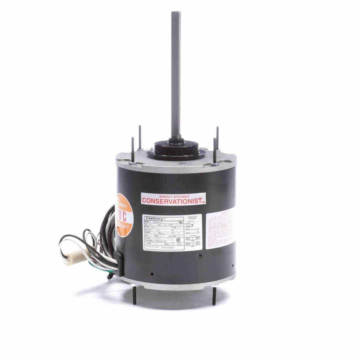 FEH1056SF Century Motor 1/2HP 1075RPM 48Y ENC 208 - 230 Volt 1 Phase - Square One Electric Motors & Pumps