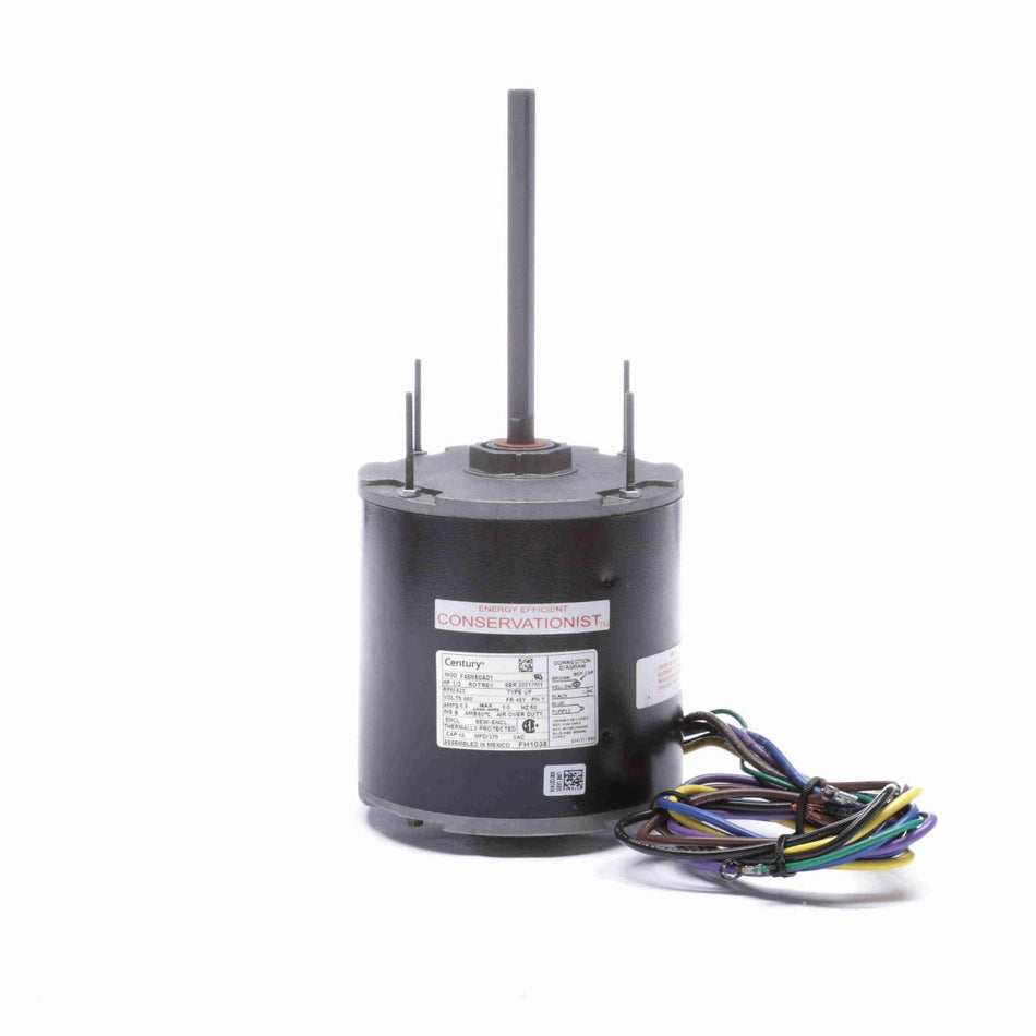 FH1038 Century Motor 1/3HP 825RPM 48Y SEMI ENCL 460 Volt 1 Phase - Square One Electric Motors & Pumps