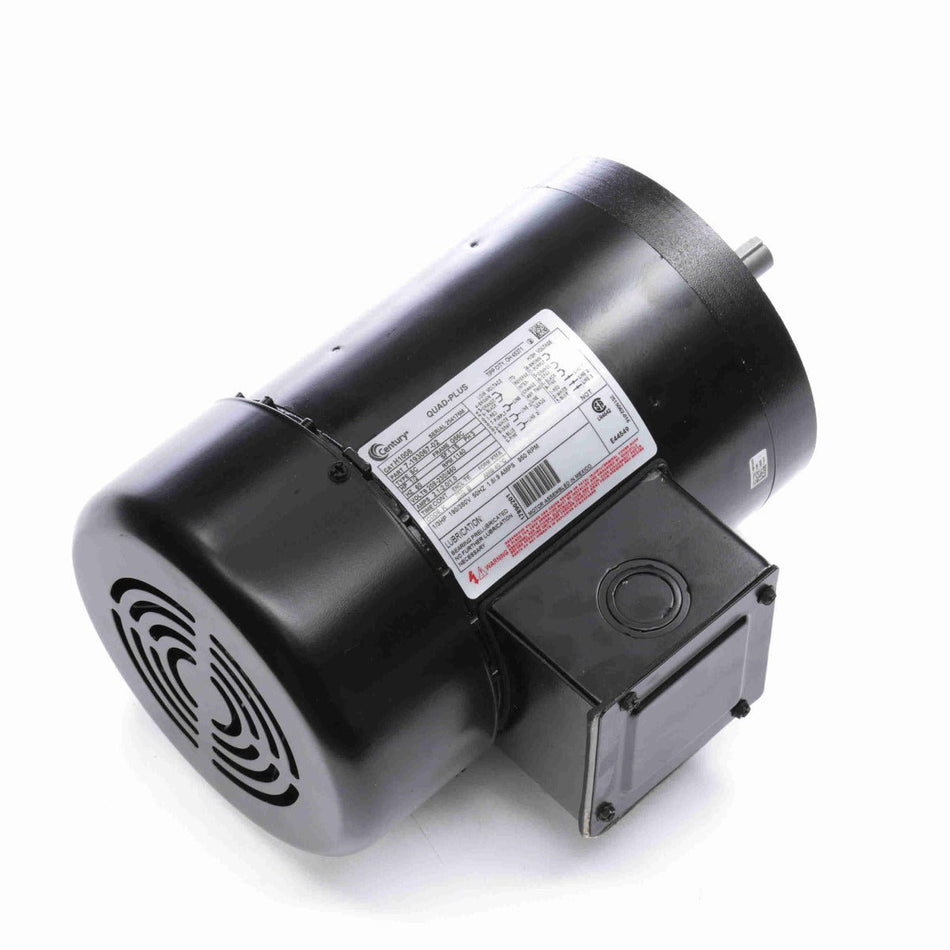H1006 Century Motor 1/2HP 1140RPM G56C TEFC 208 - 230/460 Volt 3 Phase - Square One Electric Motors & Pumps