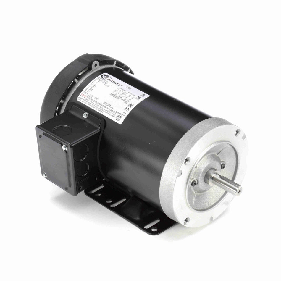 H1011LES Century Motor 1HP 1725RPM 56HC TEFC 208 - 230/460 Volt 3 Phase - Square One Electric Motors & Pumps