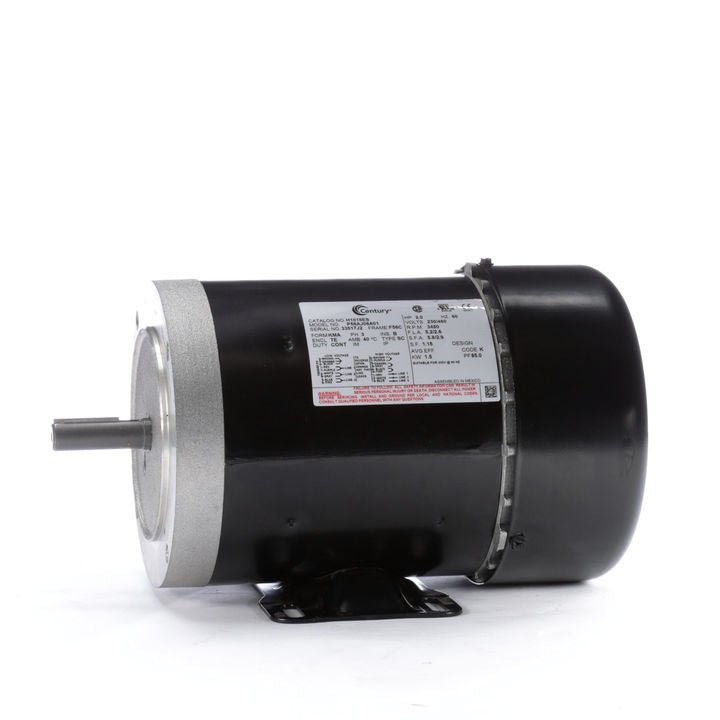 H1015ES Century Motor 2HP 3450RPM M56HC TEFC 208 - 230/460 Volt 3 Phase - Square One Electric Motors & Pumps