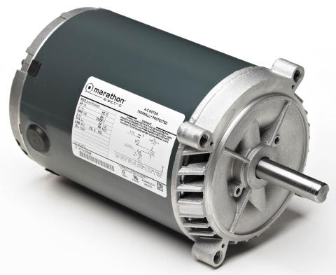 H213 Marathon Motor 1/4HP 1725RPM 56CZ DP 115 Volt 1 Phase 5KH33FN77X - Square One Electric Motors & Pumps