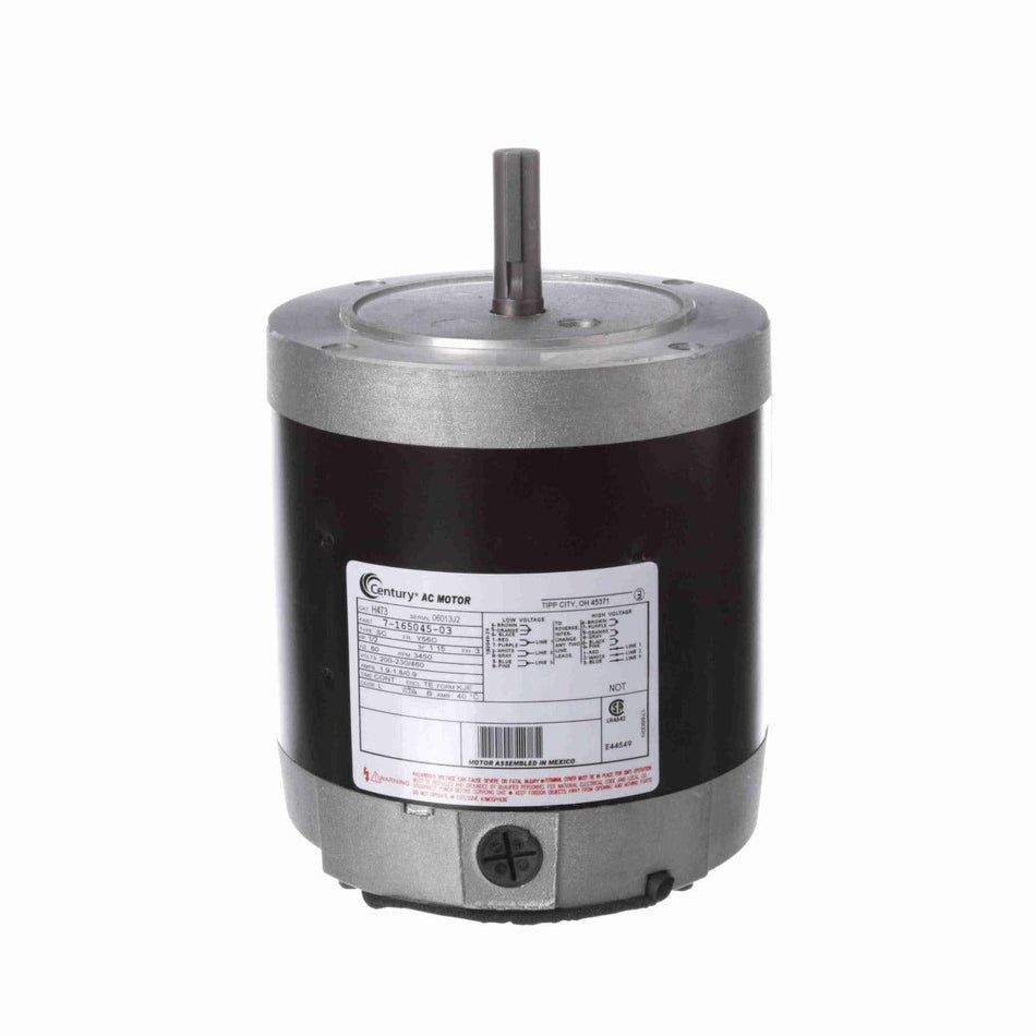 H473 Century Motor 1/2HP 3450RPM Y56C TENV 200 - 230/460 Volt 3 Phase - Square One Electric Motors & Pumps
