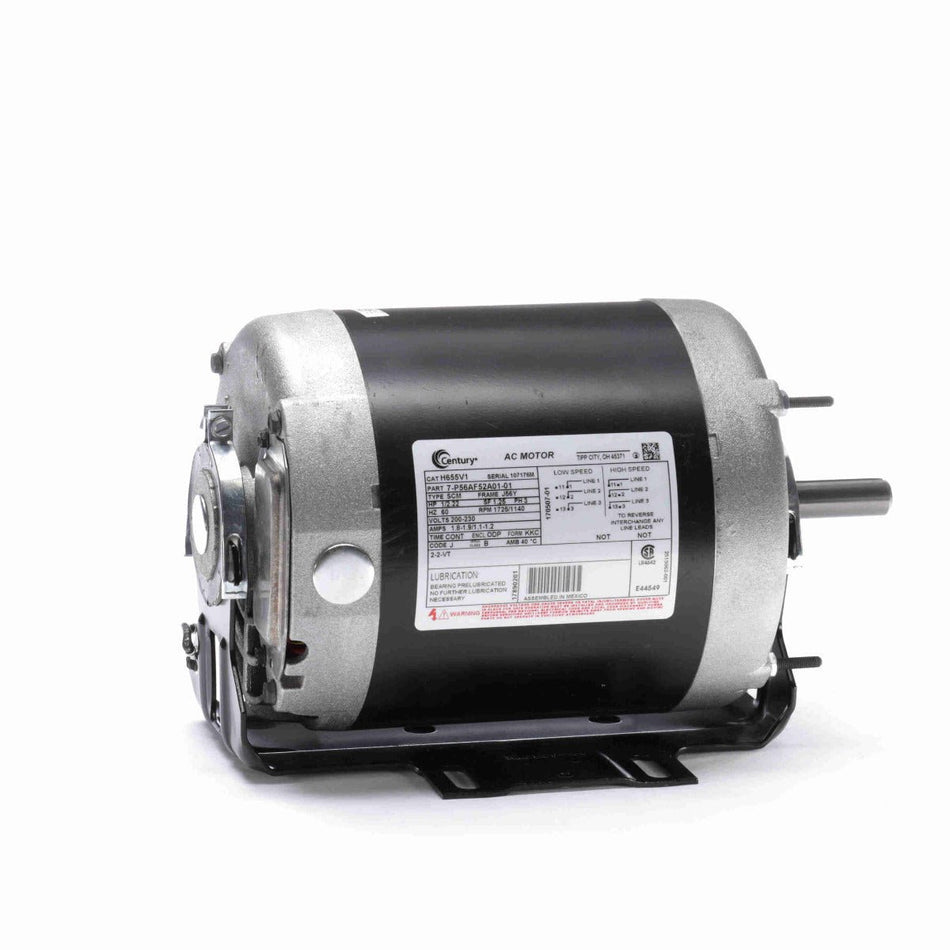 H655V1 Century Motor 1/2 - 11/50HP 1725/1140RPM J56Y ODP 200 - 230 Volt 3 Phase - Square One Electric Motors & Pumps
