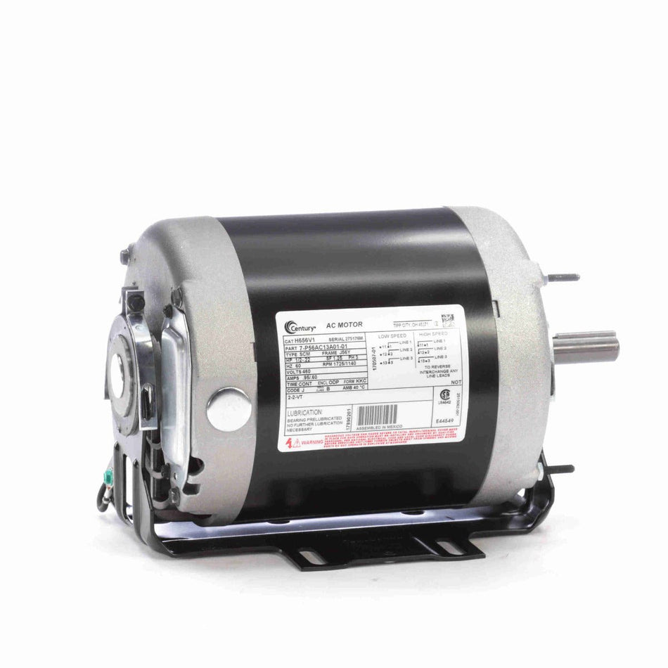 H656V1 Century Motor 1/2 - 11/50HP 1725/1140RPM J56Y ODP 460 Volt 3 Phase - Square One Electric Motors & Pumps