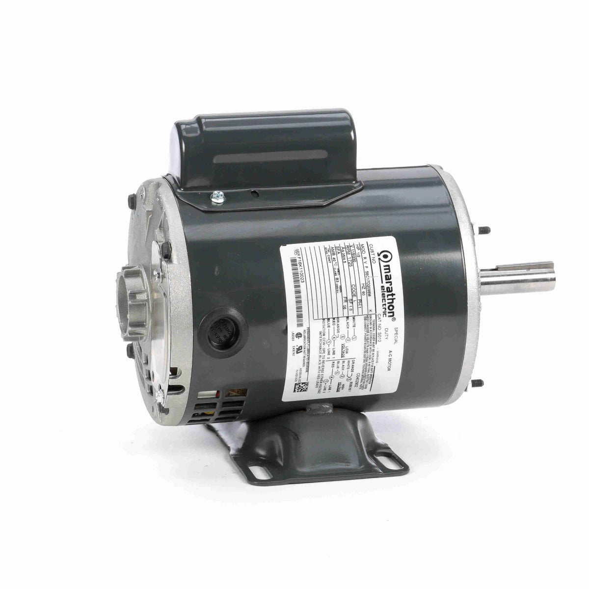 J082 Marathon Motor 1HP 56J DP 115/230V 1 Phase - Square One Electric Motors & Pumps