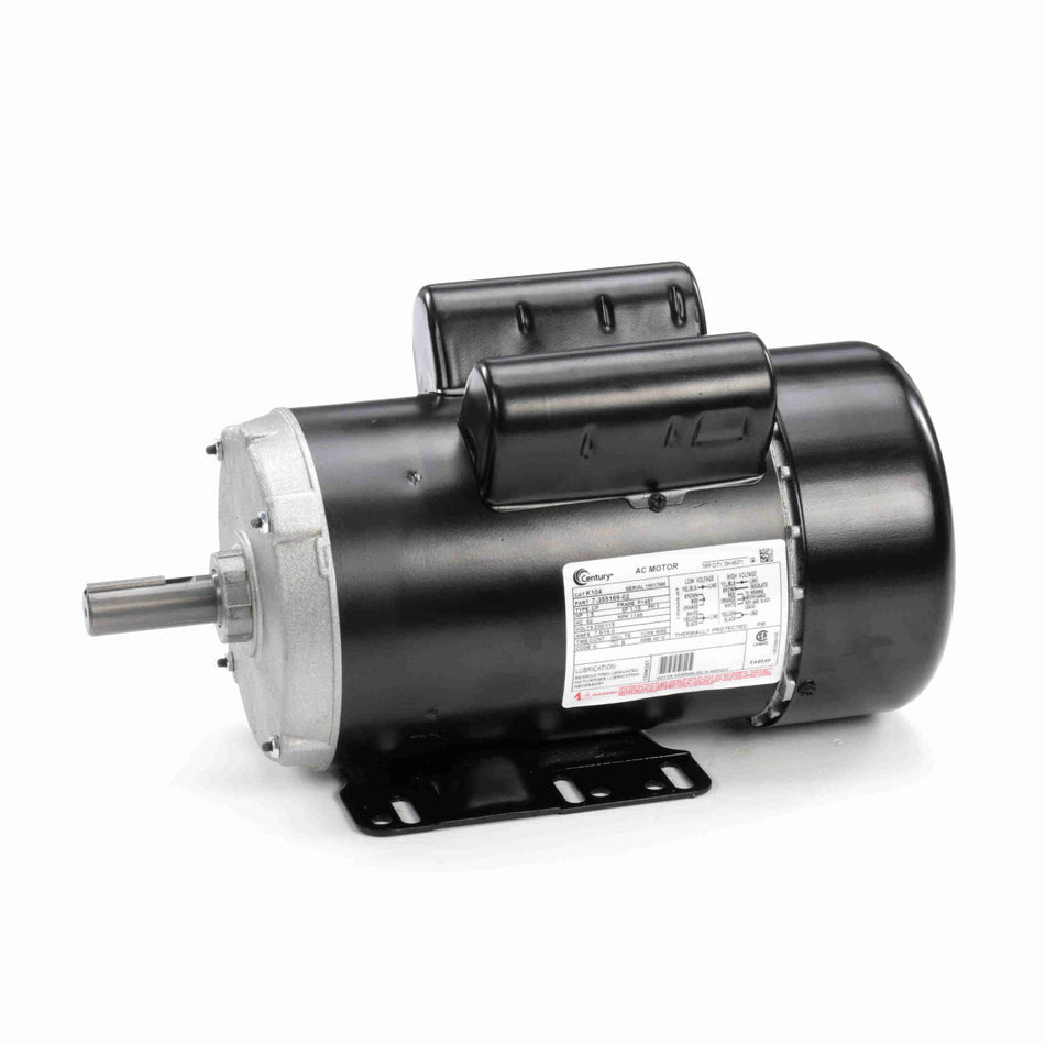 K104V1 Century Motor 1.5HP 1745RPM P145T TEFC 230/115 Volt 1 Phase - Square One Electric Motors & Pumps