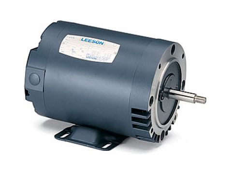 101776 Leeson Motor 3/4HP 3450RPM 56J DP 208 - 230/460V 3 Phase - Square One Electric Motors & Pumps