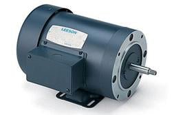 113028 Leeson Motor 3/4HP 3450RPM 56J TEFC 208 - 230/460V 3 Phase - Square One Electric Motors & Pumps